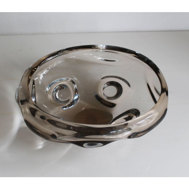 Glass Art Glass Pattern 5954 Bowl by Jan Beránek for Skrdlovice, 1959 For Sale - Image 7 of 9