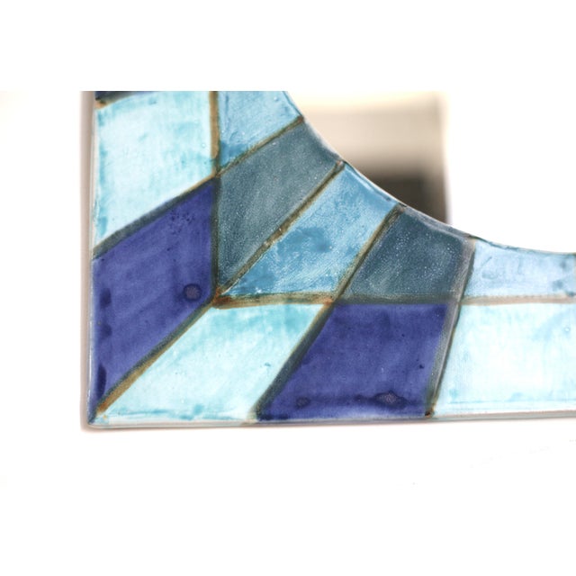 Ceramic Vintage Mirror in Ceramic, 1970s For Sale - Image 7 of 12