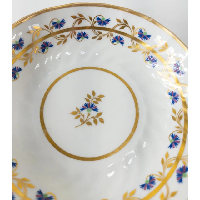 Late 18th Century 18th Century English Royal Crown Derby Nottingham Road Teacup & Saucer Set- 2 Pieces For Sale - Image 5 of 13