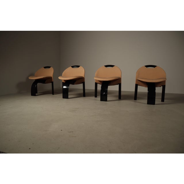 1970s Sail Dining Chairs by Giovanni Offredi for Saporiti Italia, 1973, Set of 8 For Sale - Image 5 of 16