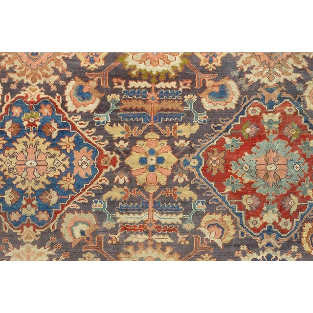 Red Antique Zabihi Collection Persian Mahal Rug - 12'4" x 19'6" For Sale - Image 8 of 12