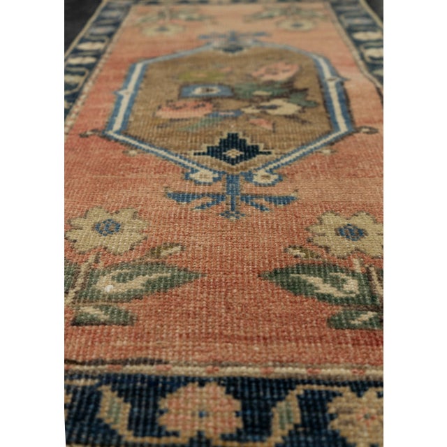 Turkish Turkish Mini Rug Oriental Hand Knotted Vintage Rug 1'6" x 2'8" #21241 For Sale - Image 3 of 8