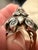 19th-Century Gold, Silver, Mother-of-Pearl and Seed Pearl Dome Ring, Size 5.25 For Sale - Image 12 of 13