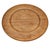 Late 20th Century Blond Wood Hand Turned Charcuterie Cheese Platter Round 12.5in For Sale - Image 5 of 7