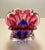 1960's Josef Hospodka Czech Hand Blown Art Glass Pink & Blue Sommerso Vase For Sale - Image 4 of 7