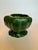 Mid 20th Century Vintage Art Deco Style Wavy Decorative Ceramic Bowl, Forest Green For Sale - Image 5 of 8