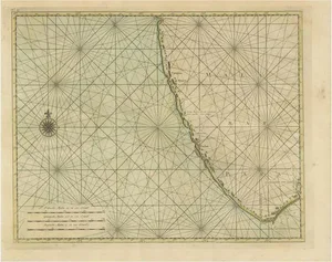 Map of the Malabar Coast of India Showing the VOC Establishments, 1726