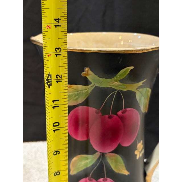Mid 20th Century Modern Matte Black Ewer Vase- 13” Tall For Sale In Baltimore - Image 6 of 6