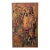 Vintage Signed Brutalist Abstract Oil Painting on Faux Ostrich Canvas, 1970s For Sale