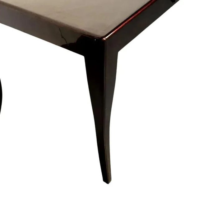 Late 20th Century Ebonized and Lacquered Graceful Writing Desk For Sale - Image 5 of 5