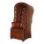 Late 20th Century Fully Restored Hand-Dyed Cigar Brown Leather Chesterfield Tufted Porters Armchair For Sale