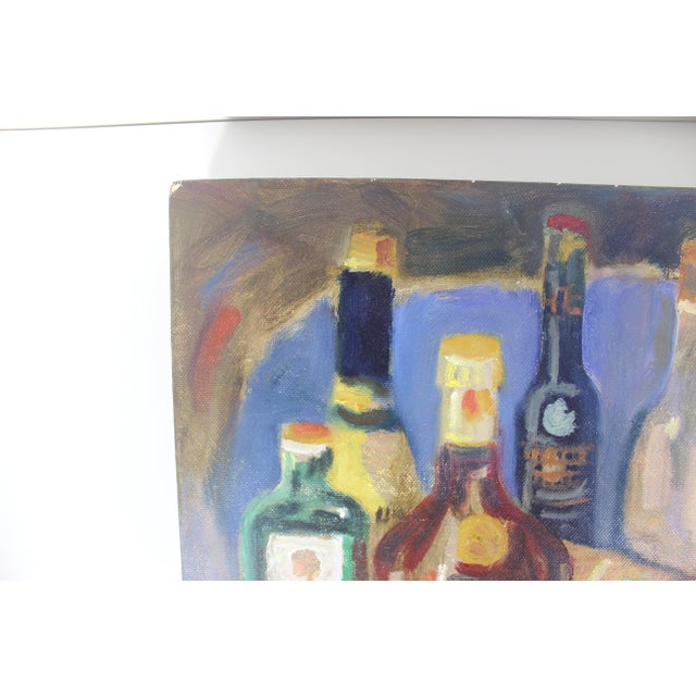 2000 - 2009 “Bottles After the Party” Vintage Oil Painting Signed by Artist Paul Schleusner For Sale - Image 5 of 10