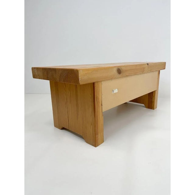 Scandinavian Modern Solid Pine Bench from Fröseke, Sweden, 1970s For Sale - Image 13 of 16