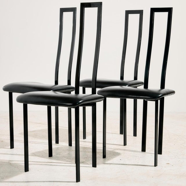 1980s Postmodern Dining Chairs by Maurizio Cattelan for Cattelan, 1980s, Set of 4 For Sale - Image 5 of 18