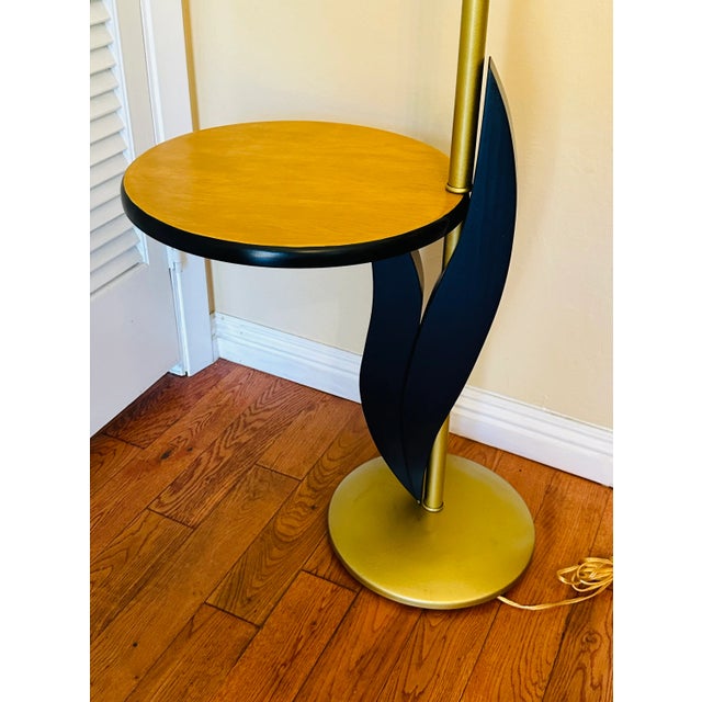 Mid Century Arlus Sculpture Table Floor Lamp With Integrated Table For Sale - Image 4 of 9