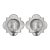 Match Quatrefoil Polished Pewter Wall Sconces - A Pair For Sale