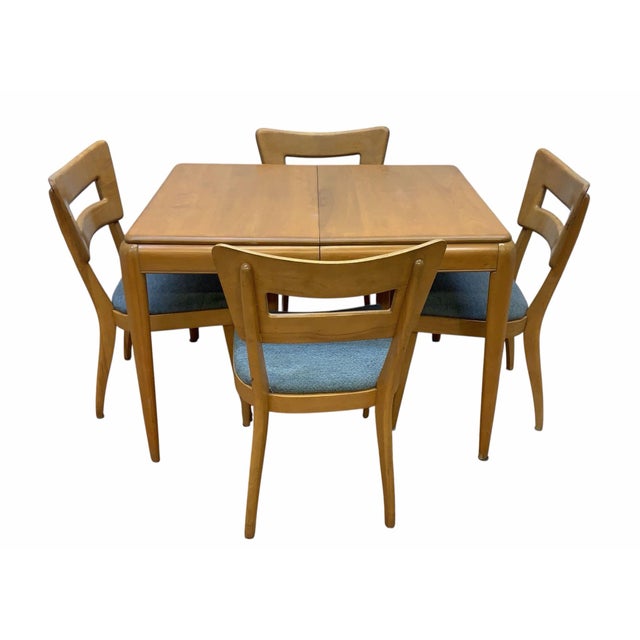 MCM Heywood-Wakefield 8 Piece Dining Set With M154 “Dog Bone” Chairs For Sale - Image 10 of 12