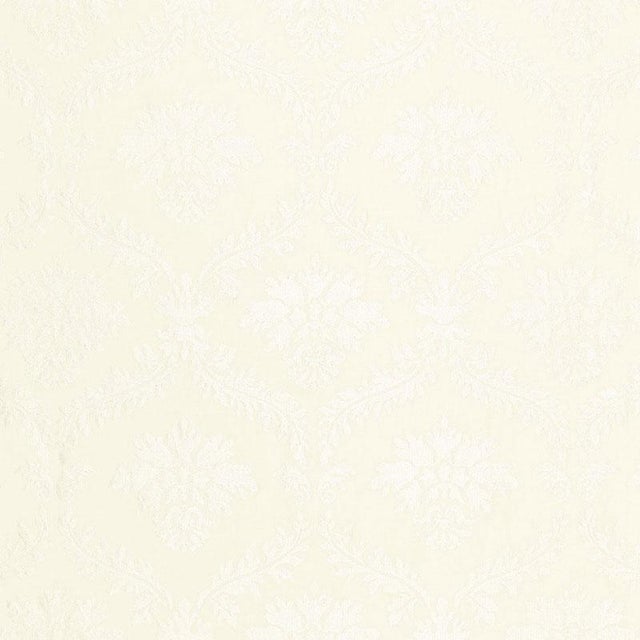 Contemporary Schumacher Valbonne Linen Embroidery Fabric in Blanc For Sale - Image 3 of 3
