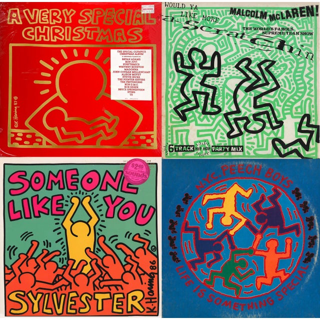 Keith Haring \"red room\" Authorized 額付属 Keith Haring 