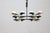 Vintage 12-Light Opal Glass and Metal Pendant Lamp from Stilnovo, 1958 For Sale - Image 6 of 18