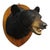 This vintage black bear taxidermy mount features a well-preserved specimen, likely dating to circa 1950, presented on a...