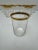 Mid-Century Modern Gold Rim Glasses (12) 3.75 Inches High. Vintage For Sale - Image 3 of 5