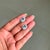 Contemporary VRJewels 3.72ct Oval Aquamarine Diamond Halo Stud Earrings in 14k Gold- 2 Pieces For Sale - Image 3 of 15