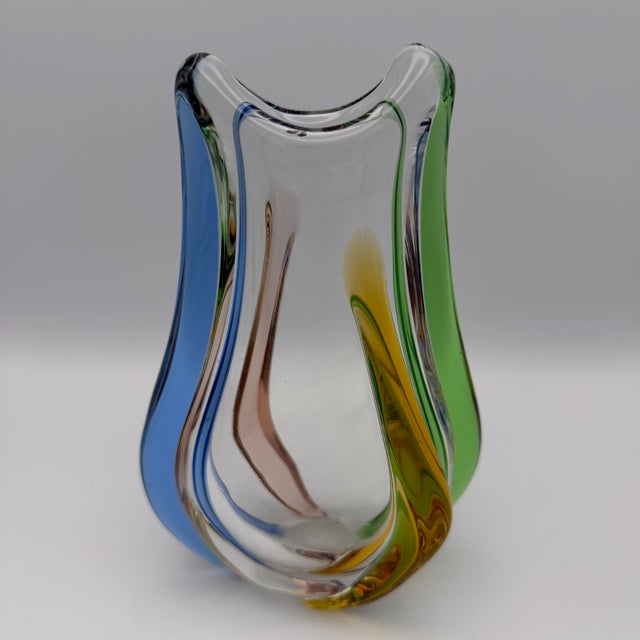 Glass Vase by Frantisek Zemek, 1960s For Sale - Image 4 of 12