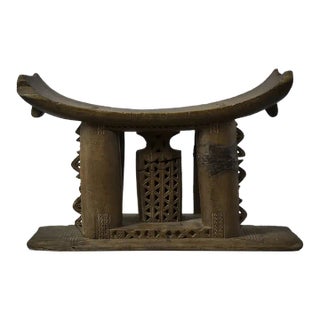 Early 20th Century Wood Stool Throne For Sale