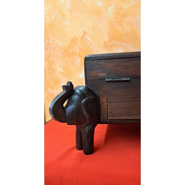 Vintage Indian Secretary Box, 1985 For Sale - Image 3 of 11
