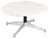 Eames for Herman Miller Round White Marble Coffee Table on Aluminum Base For Sale