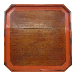 18th Century Japanese Negoro Lacquer Tea Tray