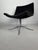 Vintage Swivel Leather Lounge Chair in Chrome and Genuine Leather, 1980s For Sale - Image 4 of 8