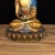 Bronze Late 19th Century Polychrome Bronze Shakyamuni Buddha Statue, 660g For Sale - Image 8 of 9