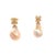 Fine Quality Freshwater Pearl Earrings 14k Yellow Gold 25 mm Certified $1,290 920920 This is one of Kind Unique Custom...