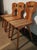 Folk Art Pine Wood Chairs, 1970s, Set of 3 For Sale - Image 10 of 15