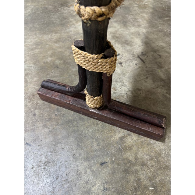 Freestanding Twig Reed Boho Panel Privacy Screen For Sale In Richmond - Image 6 of 6