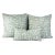 Kravet Jan Showers for Kravet Lynx Dot in Ciel Pillow Cover - Square Euro Sham - Light Blue With Cream Animal Spot Linen Print Cushion Case For Sale - Image 4 of 6