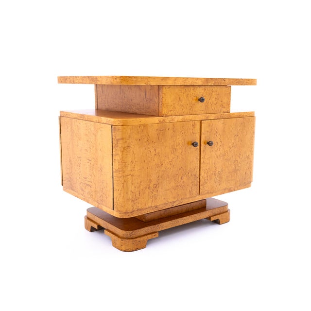 Mid-Century Art Deco Style Side Cabinet, Poland, 1950s For Sale - Image 6 of 13