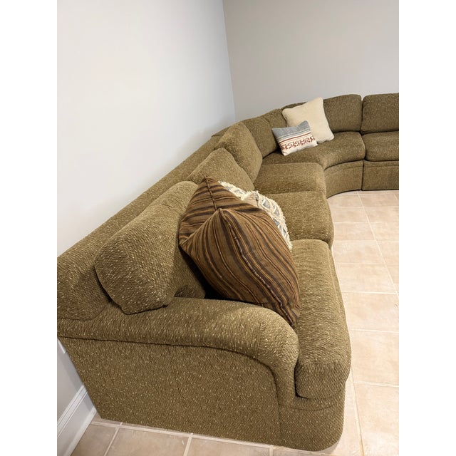 Vintage 1970s Milo Baughman for Thayer Coggin Modular Sectional – Original Upholstery For Sale In Atlanta - Image 6 of 9
