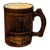 Vintage Mid-Century Modern Walt Disney World Faux Wood Ceramic Souvenir Mug For Sale