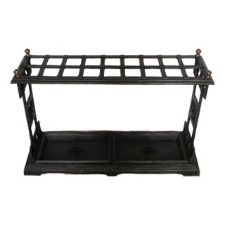 Late 19th Century English Arts & Crafts Cast Iron Stick & Umbrella Stand For Sale