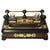 A Lovely Victorian Ebonised Desktop Tidy with Two Cut Glass Inkwells, with Attractive Brass Rails & Decorative Idents &...