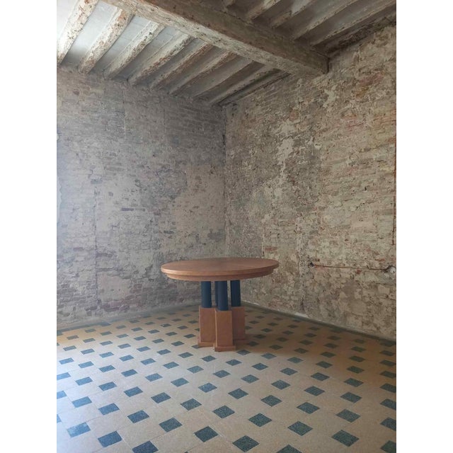 Michael Graves (1934 - 2015), "Arcadia" table, 1996, for Meccani Arredamenti. A beautiful and extremely rare round table...