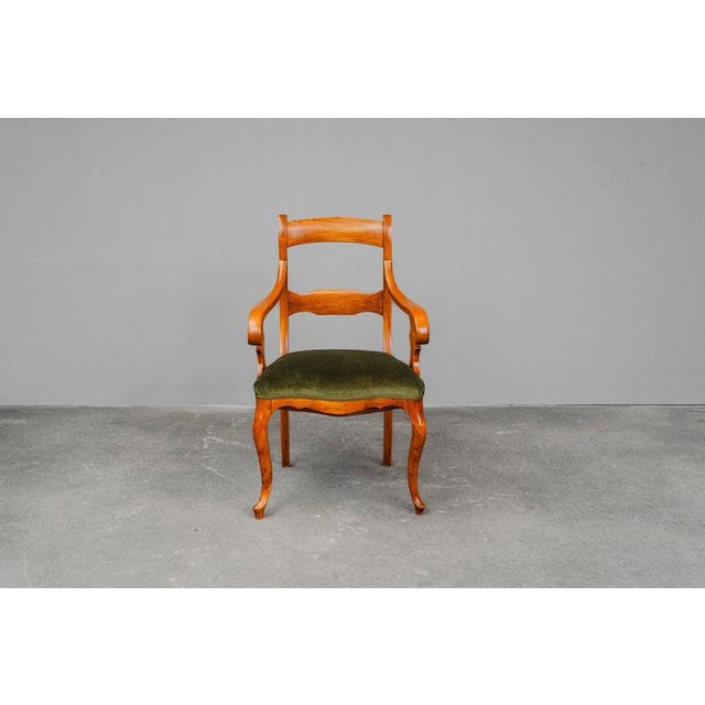 Brown Biedermeier Armchair in Elm, Early 19th Century For Sale - Image 8 of 16