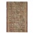 1930s Brown Tridimensional Square Antique American Hooked Rug 4'2" X 6'3" Handknotted Wool Carpet For Sale