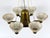 Mid-Century Modern Six-Armed Chandelier from Hans Bergström, Sweden, 1950s For Sale - Image 17 of 18