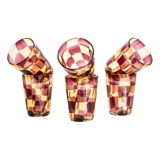 Murano Glassware by Angelo Ballarin, 2004, Set of 6 For Sale