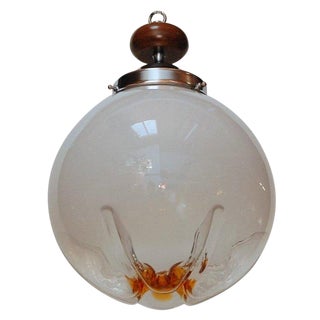 Mazzega Italian Pendant Light Fixture For Sale