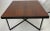 1960s Mid-Century Modern Teak and Iron X Base Side Table For Sale - Image 9 of 9